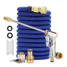 (50FT) High Pressure Wash Water Gun Garden Watering Hose