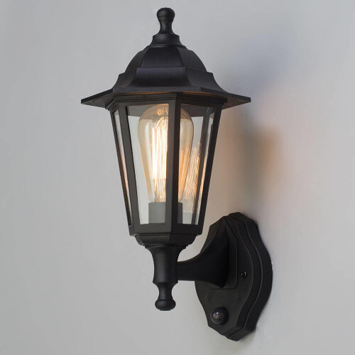 Litecraft Neri Black Outdoor Light With Sensor 2