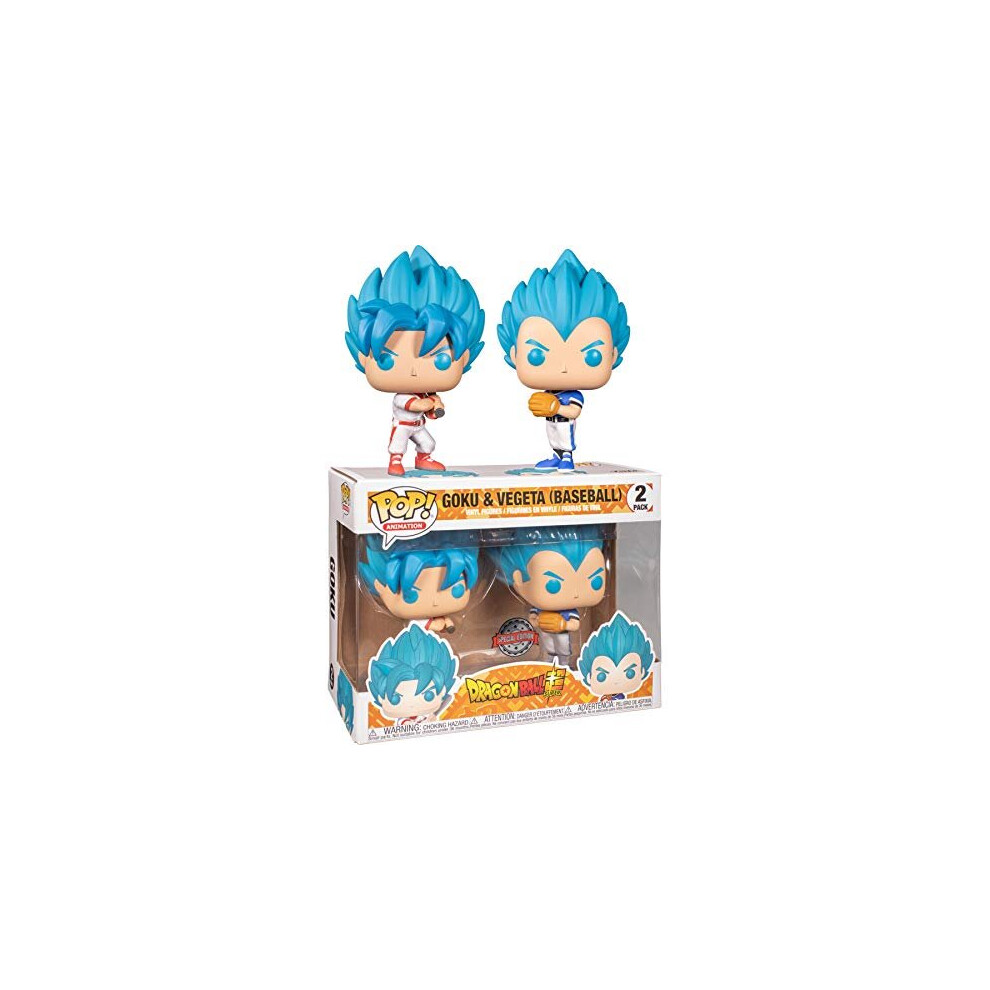 Funko Pop Animation: DBS Goku & Vegeta (Baseball) 2PK (Exc)