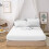 (Super King, White) Extra Deep Fitted Bed Sheet 1