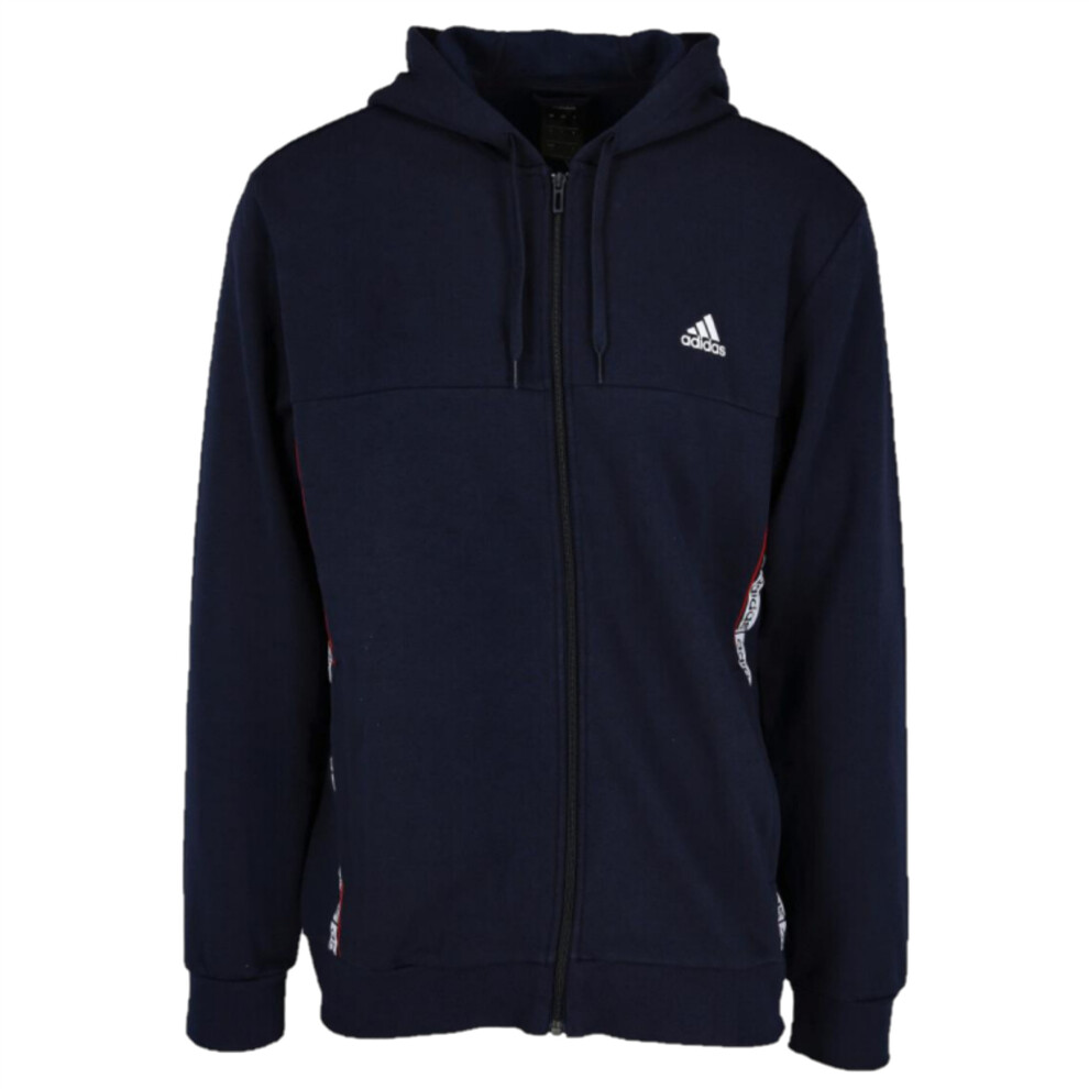 adidas Men's Logo Hoodie (Size XS) Linear Wordmark FZ Hoodie - New