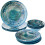 Certified International Radiance Teal Melamine 12 pc Dinnerware Set 1