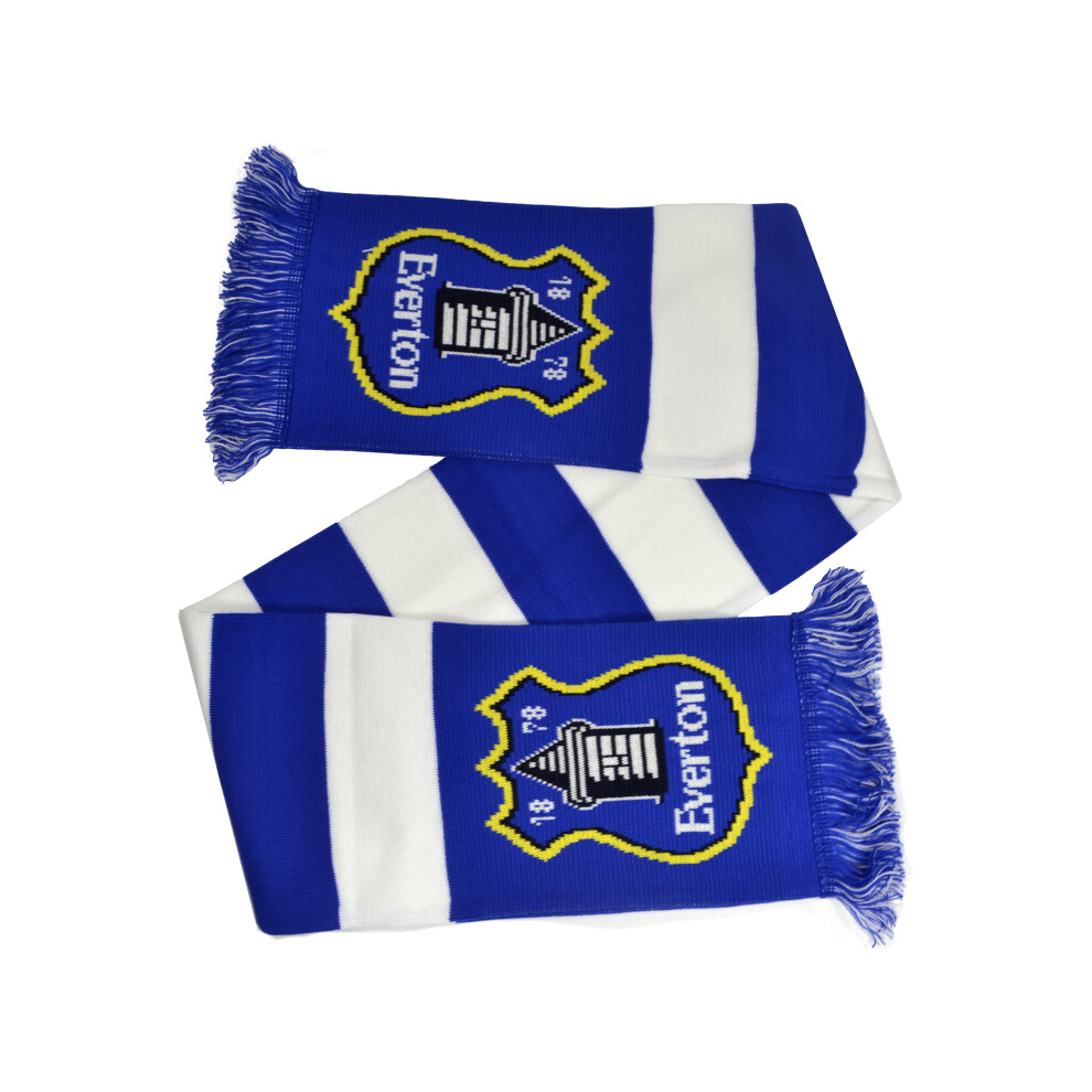 Everton Fc Bar Scarf Blue,White