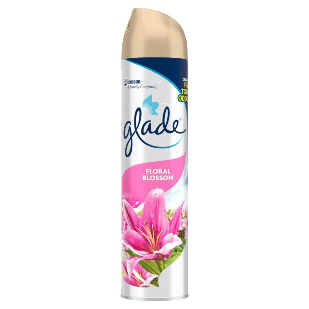 Glade Aerosol Floral Blossom Air Freshener 300Ml (Pack Of 12)