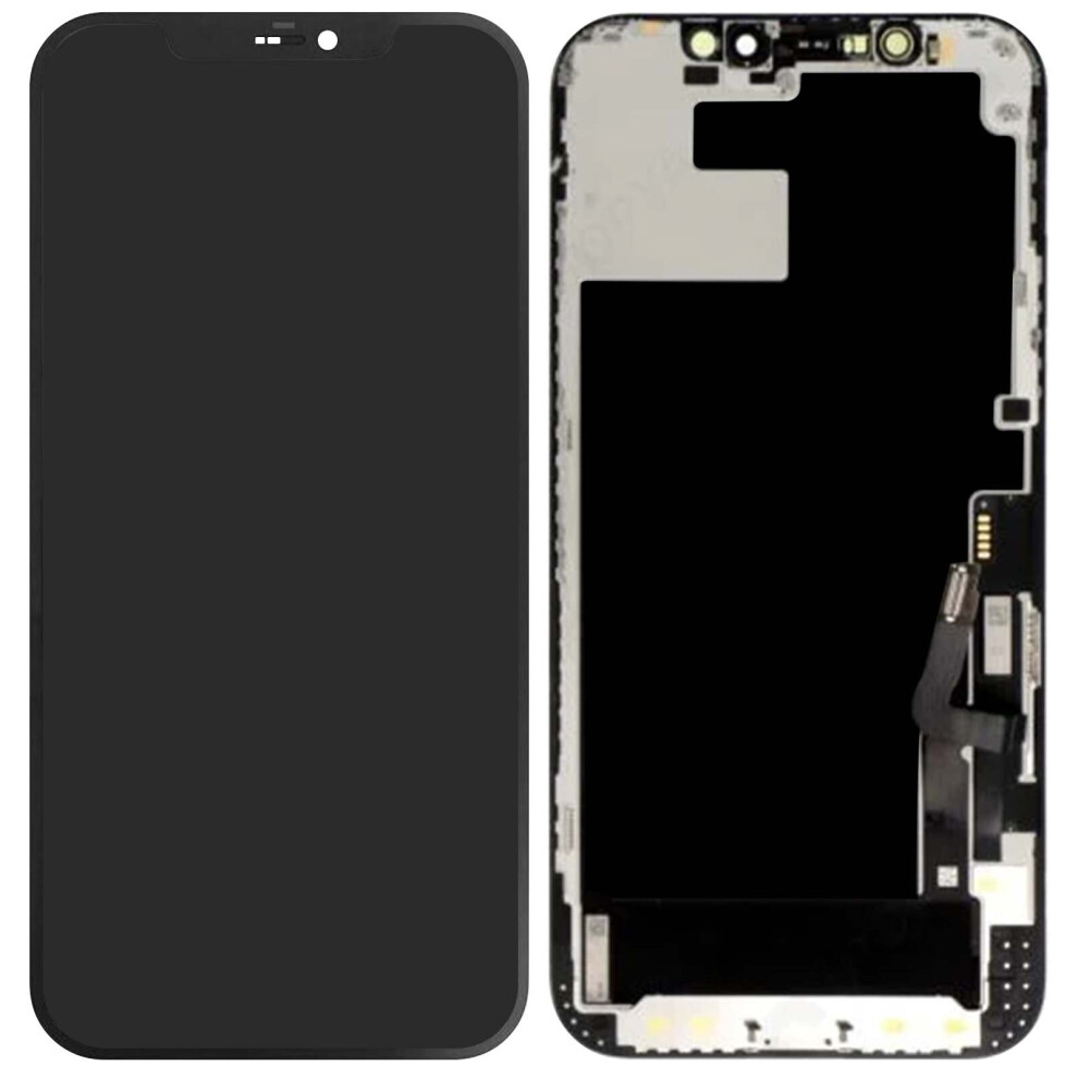 Complete Iphone 12/12 Pro Block Lcd Screen Tactile Digitizer Compatible Black 3662427700948