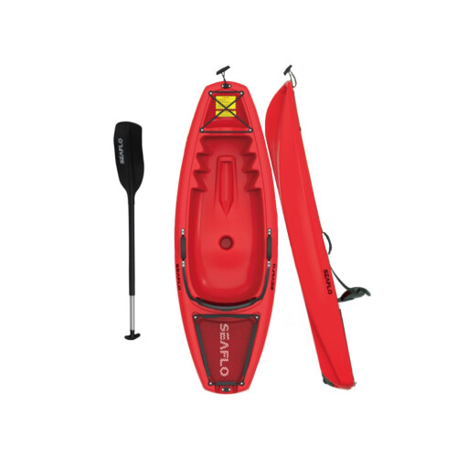 (Red 1.8M Sit On Single ) Single and Double Kayaks with Paddle