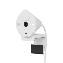 Webcam Logitech Brio 300 Full HD mit Datenschutz, Mikrofon mit Geräuschunterdrückung, USB-C - Weiß