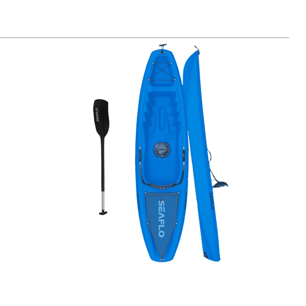 (Blue 2.7M Sit On Single Extra Storage) Single and Double Kayaks with Paddle