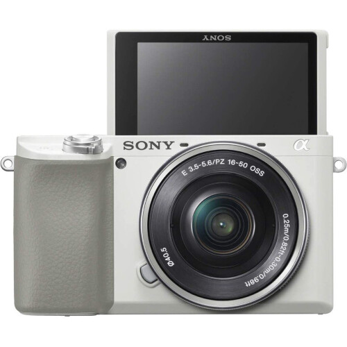 Sony Sony a6100L Mirrorless Camera with 16-50mm Lens - White