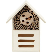 Casa de insectos de madera 18 x 9 x 14 cm