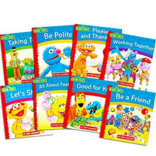 Sesame Street Elmo Manners Books for Kids Toddlers -- Set of 8 Manners Books