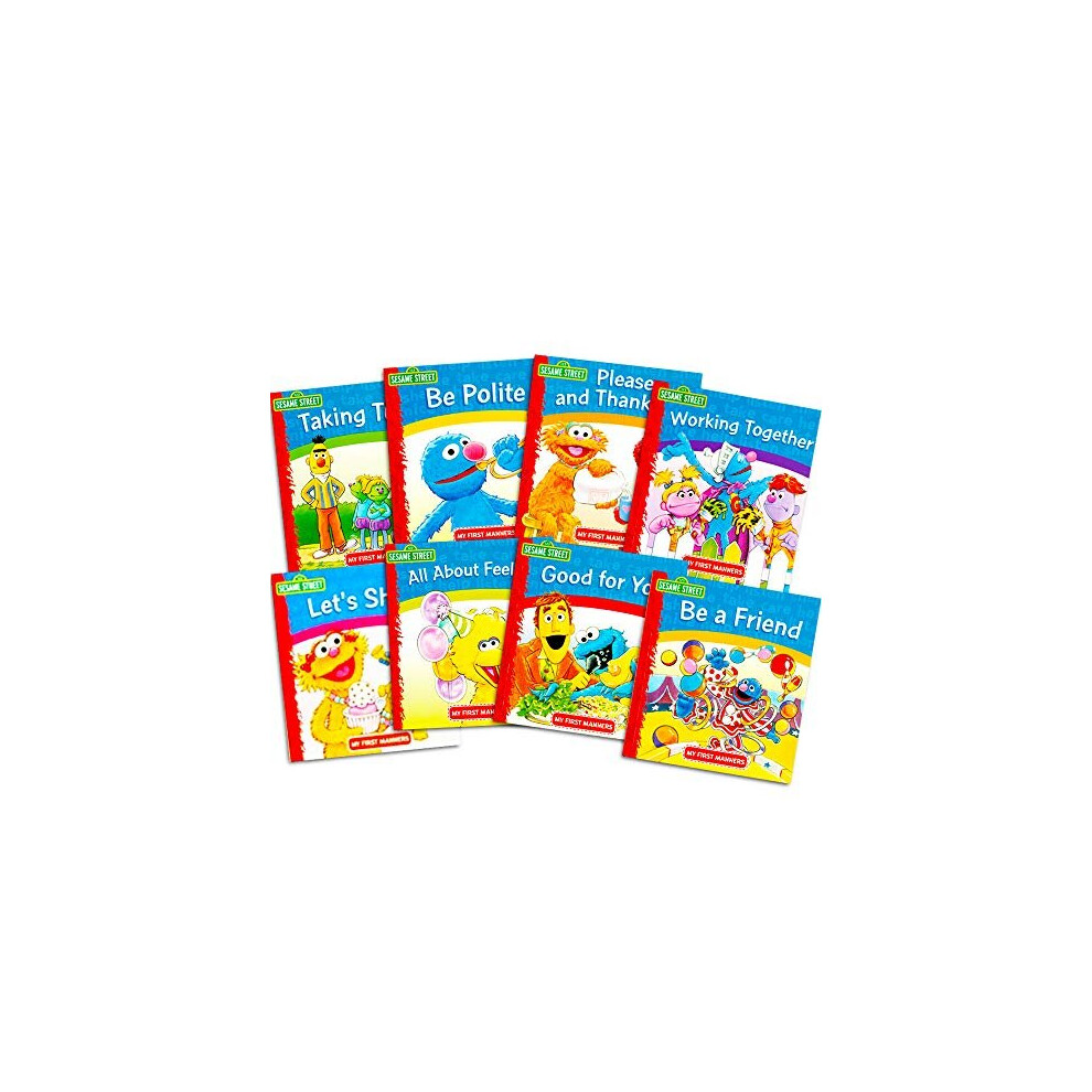 Sesame Street Elmo Manners Books for Kids Toddlers -- Set of 8 Manners Books