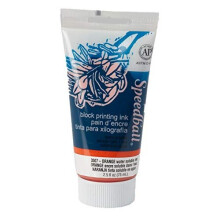 Speedball wasserl  sliche Blockdrucktinte, 2,5-Unzen-Tube, orange