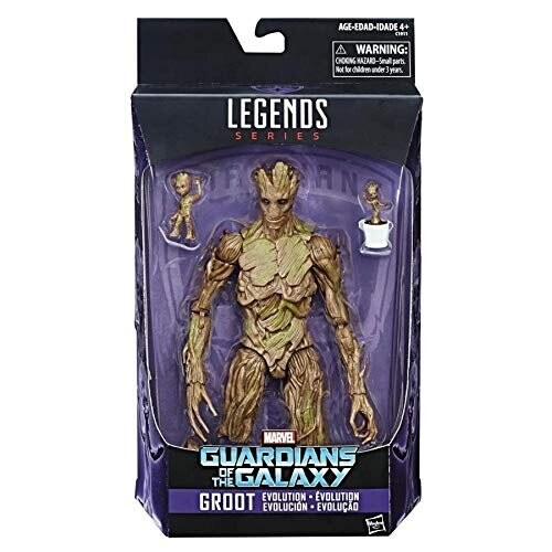 Marvel Marvel Legends Guardians of the Galaxy Groot Evolution Action Figures Set - Exclusive 1