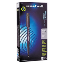 uni-ball 60040 Onyx Roller Ball Stick -kyn , v ripohjainen, musta muste, mikrotusina