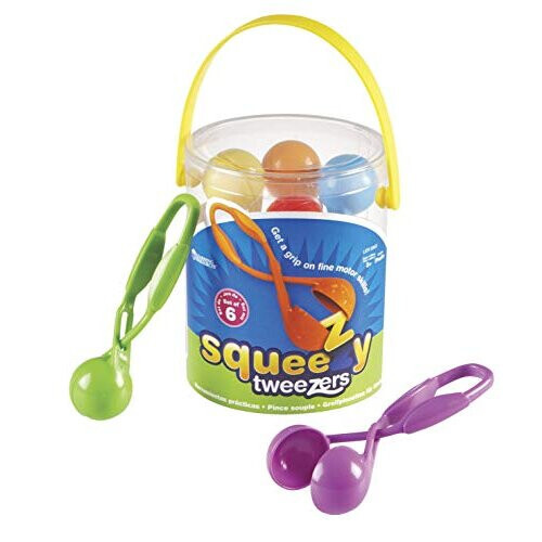 Learning Resources Learning Resources Squeezy Tweezers, Fine Motor Tools για Νηπιαγωγείο, Σετ 6 Τεμ, Ηλικίες 3+