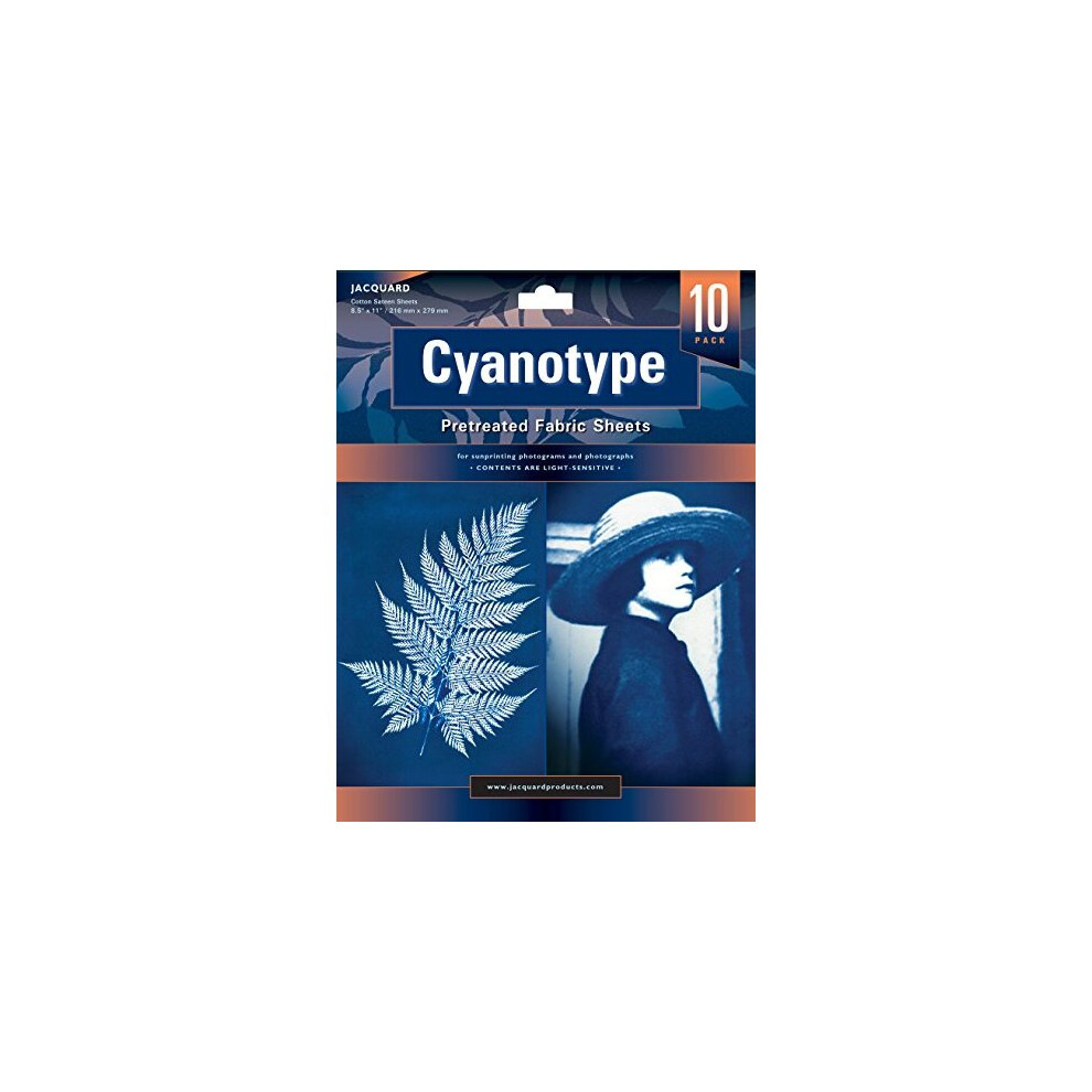 Jacquard Cyanotype Pretreat Fabric Shts 10Pk