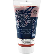 Speedball wasserl  sliche Blockdrucktinte, 2,5-Unzen-Tube, rot
