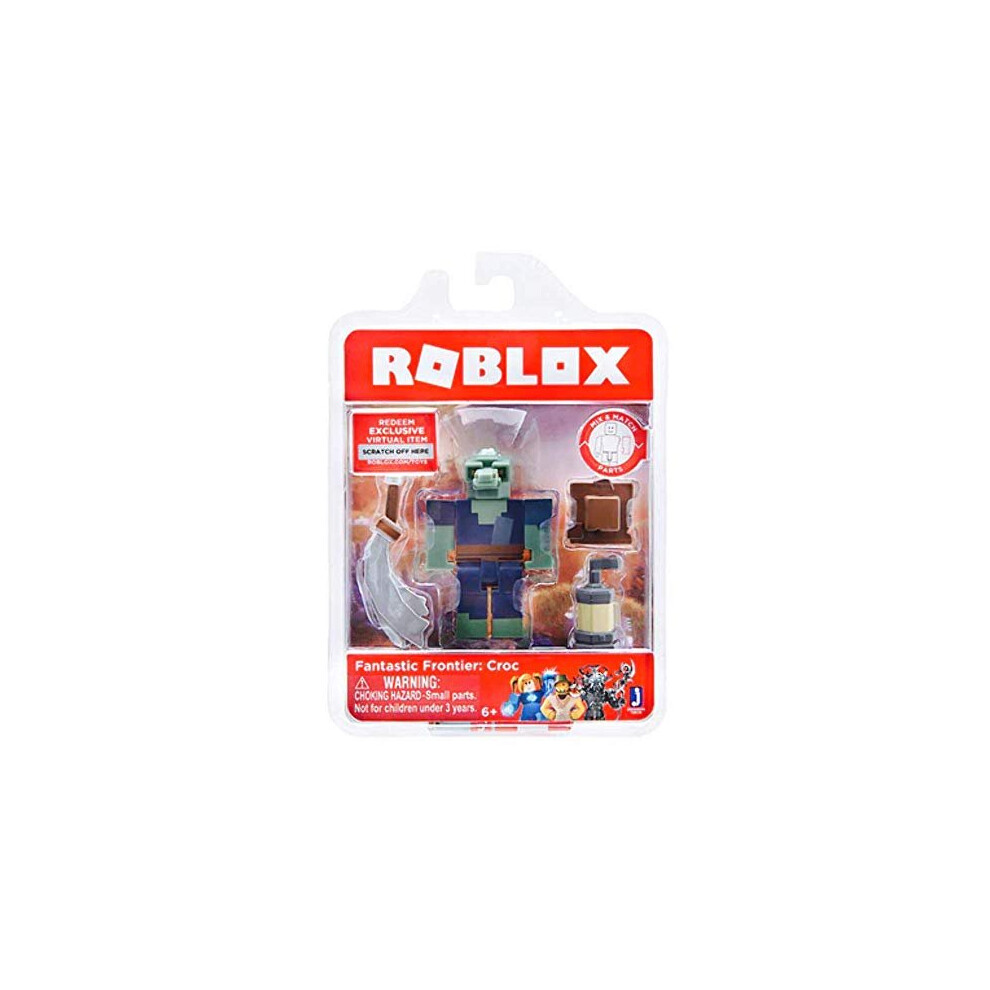 Roblox Fantastic Frontier: Croc Single Figure Core Pack with Exclusive Virtual Item Code