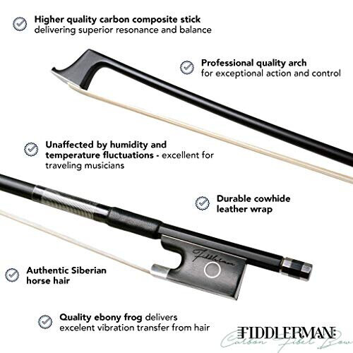 Fiddlerman Carbon Fiber Violin Bow 4/4 1