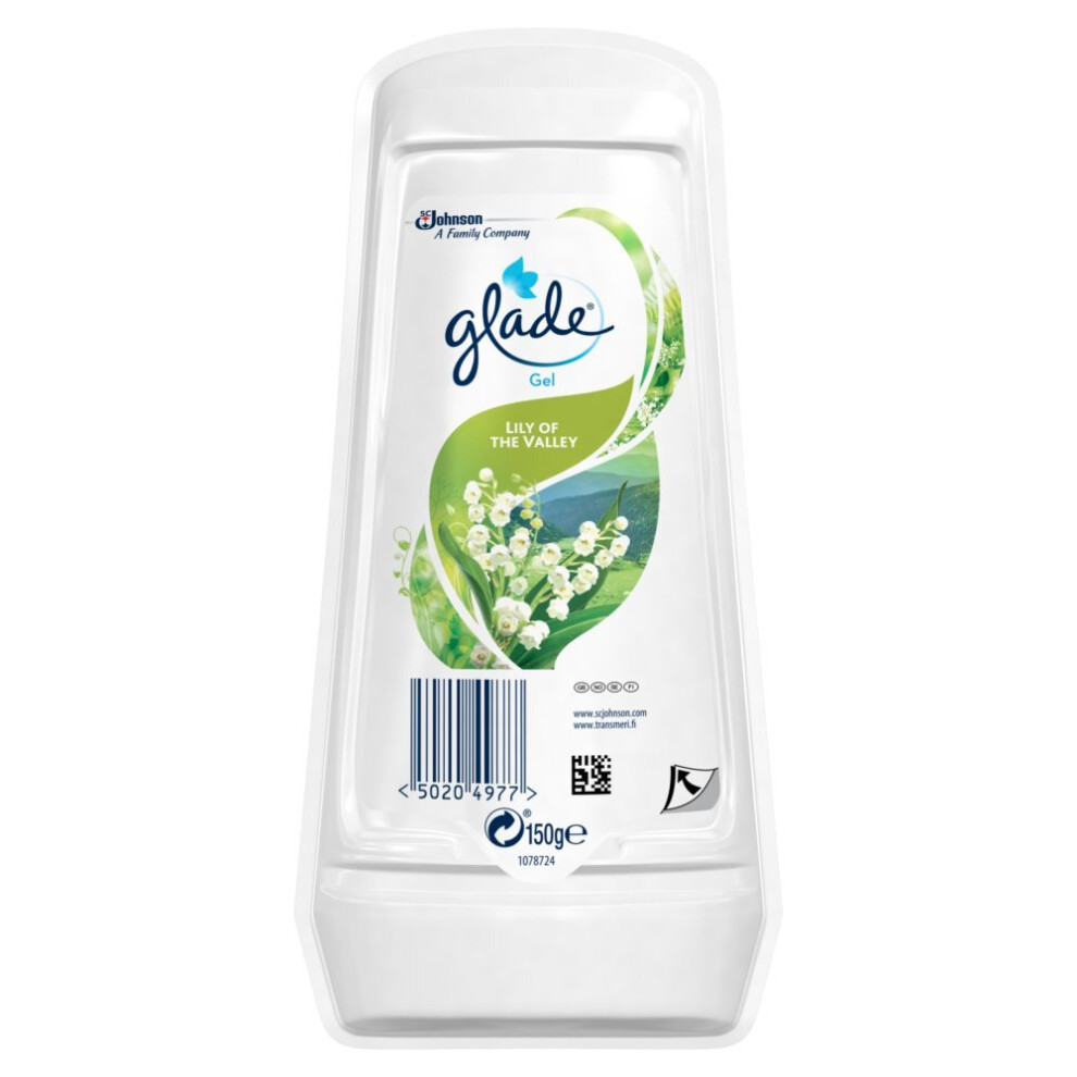 Glade Solid Gel Lily of the Valley Air Freshener 150g (Pack of 8)-image-OPC-PBCCNQF-NEW