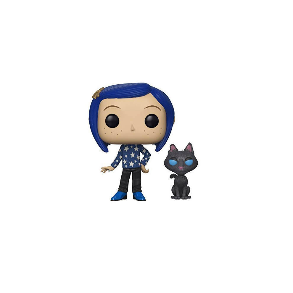 Funko 32811 Pop Movies Coraline with Cat Buddy Collectible Figure, Multicolor, Standard