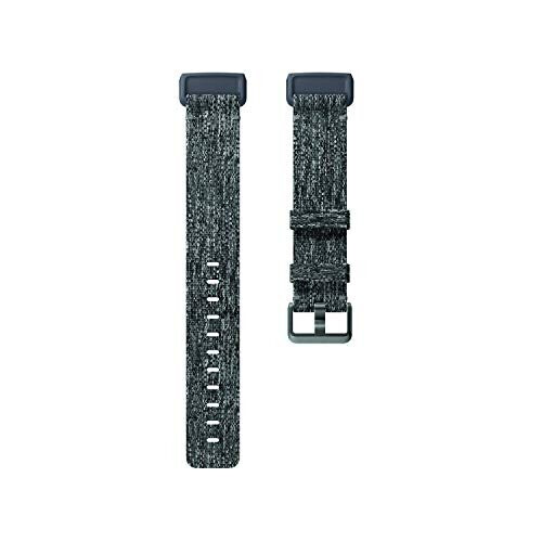 Fitbit Fitbit Charge 3 Accessory Band, Official Fitbit Product, Woven, Charcoal, Small