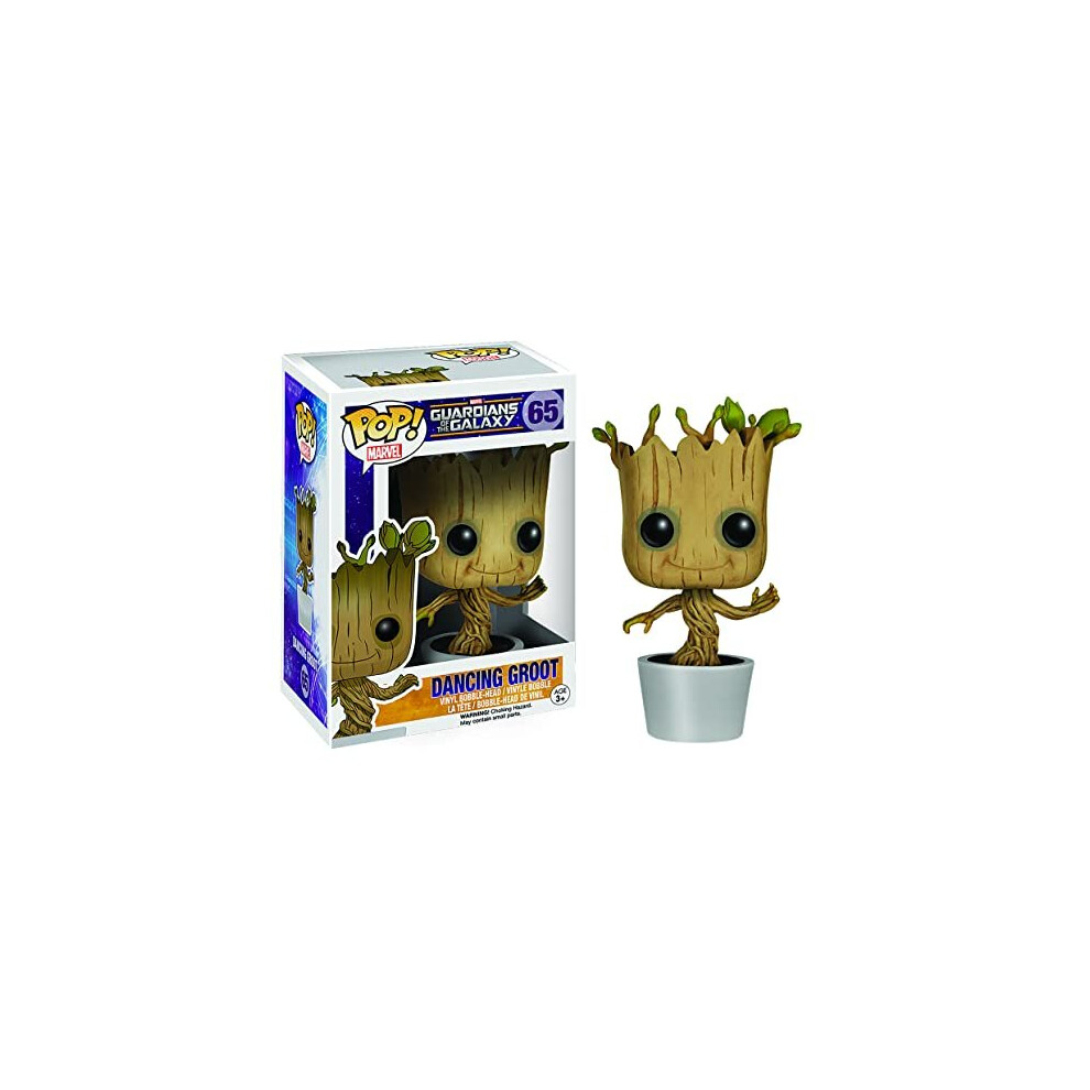 Funko Pop! Marvel: Dancing Groot Bobble Action Figure,Multicolor,3.75 Inches