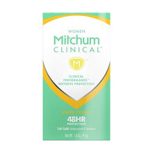 Mitchum Women Clinical Soft Solid Antiperspirant Deodorant, Pure Fresh, 1.6 Ounce