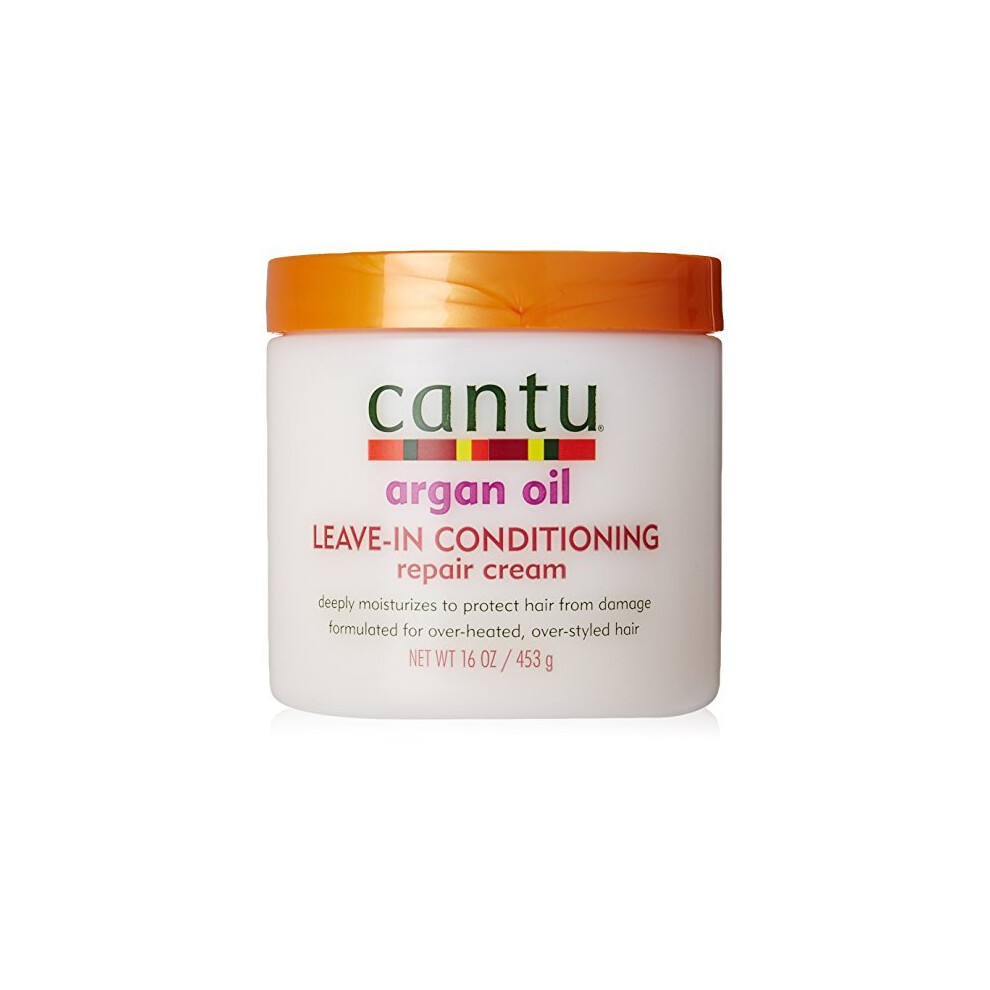 Cantu Argan Oil Leave-In Conditioning Repair Cream, 16 Ounce