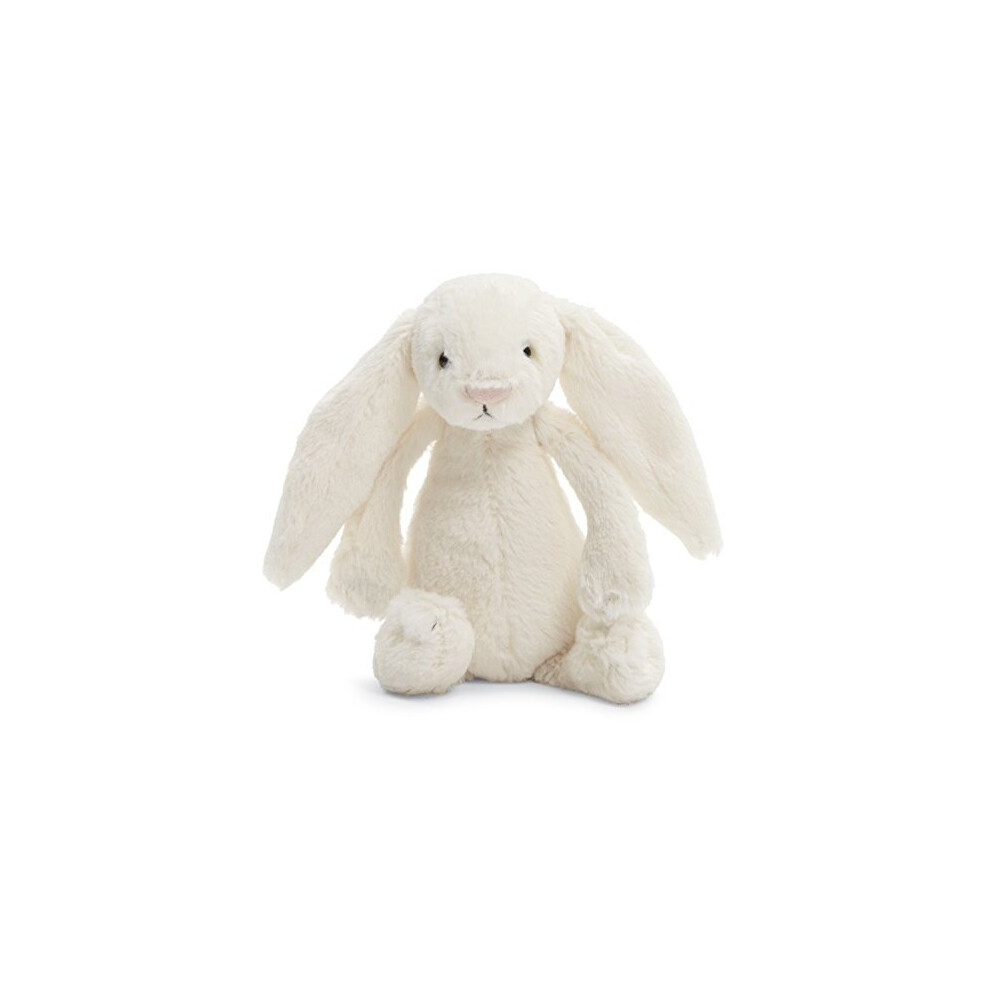 Jellycat Bashful Cream Bunny Stuffed Animal, Small, 7 inches