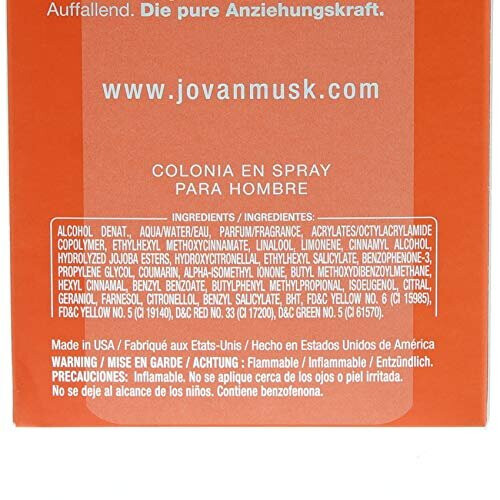 Jovan JOVAN MUSK EDC 88ML SPRAY 2