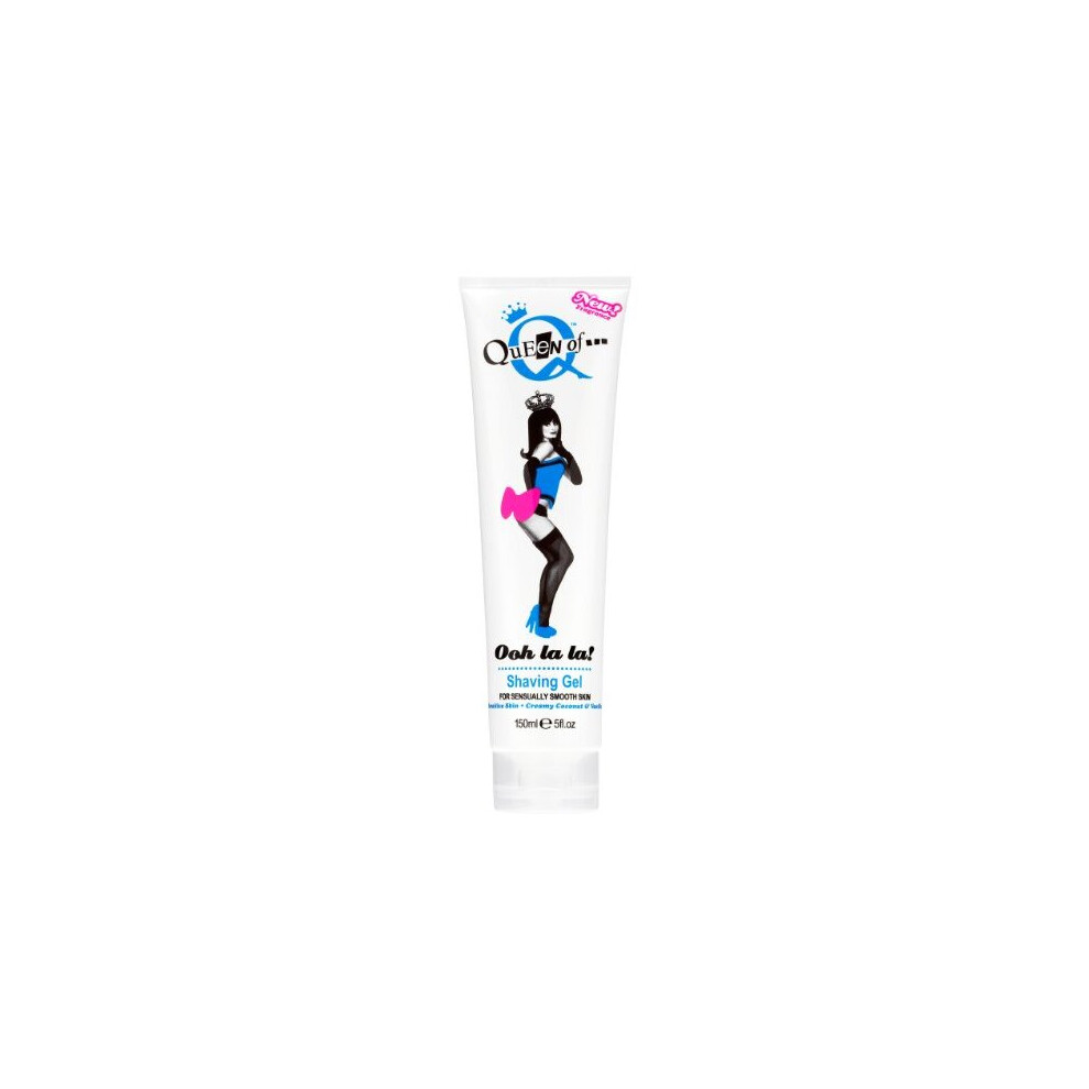 Queen of Ooh la la! Sensitive Moisturising Coconut and Vanilla Shaving Gel For Women 150ml