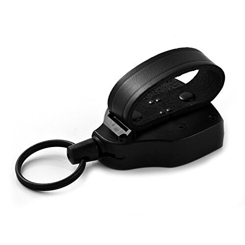 KEY-BAK SUPER48 HD 8oz. Κλειδοθήκη με Επαναφορά, 48" Σχοινί, Μαύρο Πολυκαρβονικό Κέλυφος 1