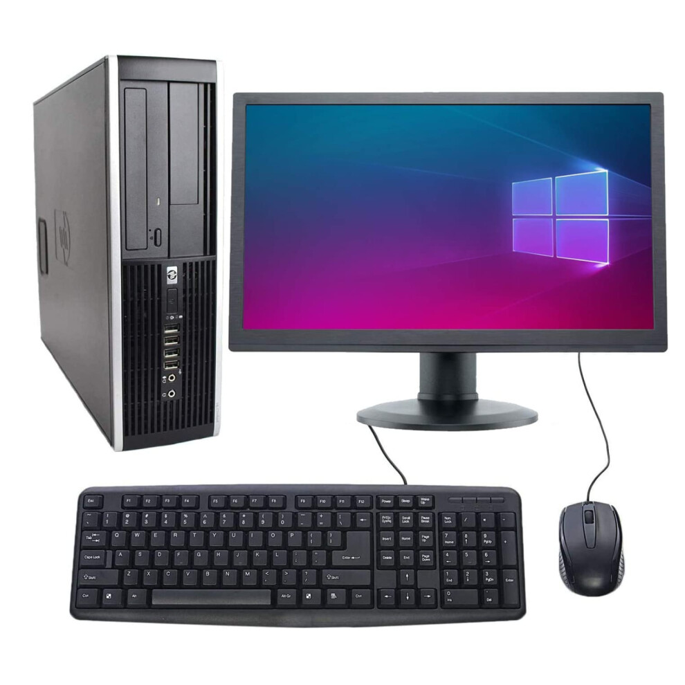 Fcs Gaming Pc Computer Bundle Dell Hp 19" Screen Wifi Intel I5 8Gb 500Gb