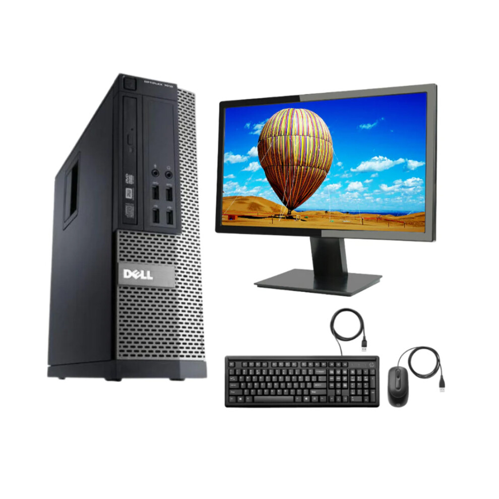 Fcs Gaming Pc Computer Bundle Dell Hp 19" Screen Wifi Intel I5 8Gb 500Gb