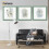 (60x60 CM) Square Size Green Picture Frame Wall Art Frames Flat Wooden Effect Poster Frame 10