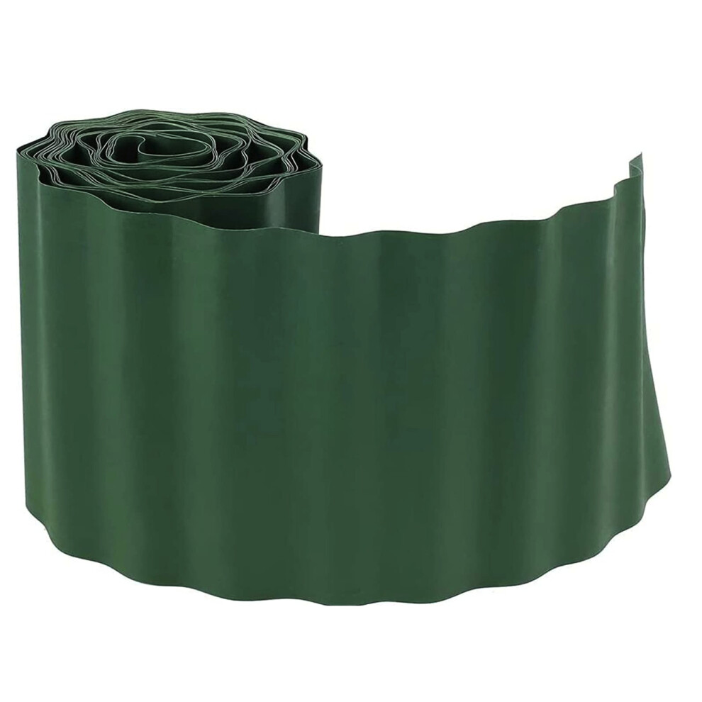 ADEPTNA Flexible Plastic Garden Grass Lawn Edge Border Fence 9M X 15CM