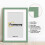 (A3 Pic (A2 Frame)) Green Picture Frame Photo Frames With White Mount Wall Art Hanging Frame Home Decor Frame 17
