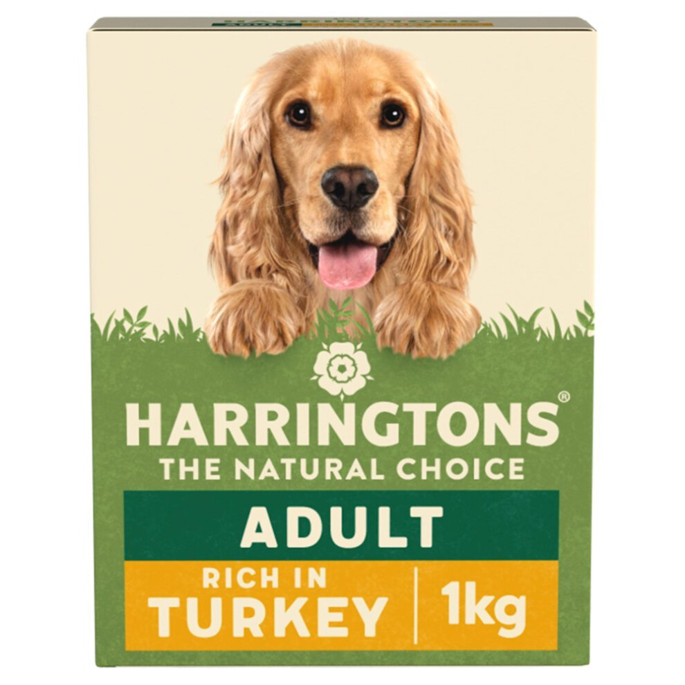 Harringtons Rich in Turkey with Veg Dry Adult Dog Food 1kg (Pack 5)