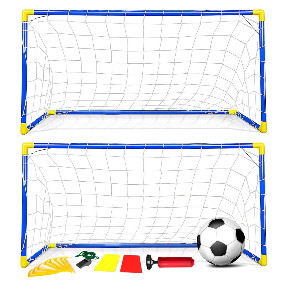 2Pc Perfect Kid Child Durable Post Football Sport Goal Sets 
