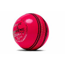 (Pack of 6, Pink) Supreme County Match Quality Hand Stitched Leather Hard Cricket Balls 5.50oz