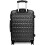 (Black) Suitcase Luggage Set Hard Shell ABS Cabin Case 7
