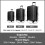 (Black) Suitcase Luggage Set Hard Shell ABS Cabin Case 14