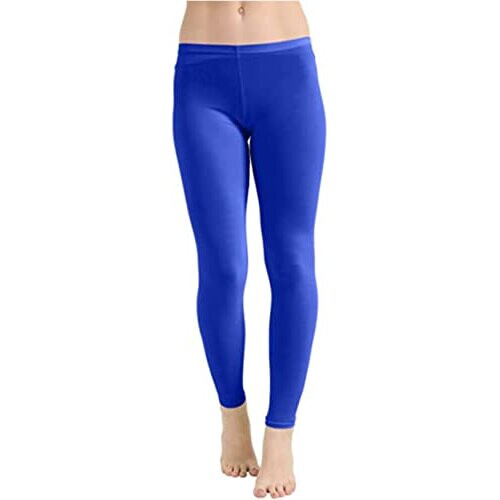 LADIES WOMENS VISCOSE LYCRA PLAIN STRETCHY SOFT LEGGINGS WITH ELASTICATED  WAIST