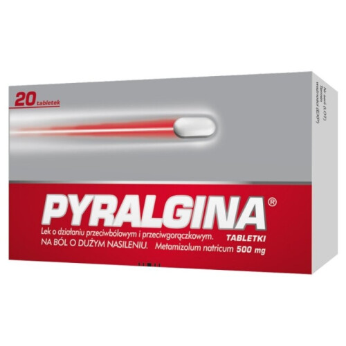 Pyralgina 500 mg, 20 tablets