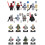 (Style D 28pcs) Star Wars Minifigures Buliding Blocks Bricks Figures Darth Vader 10