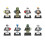 (Style D 28pcs) Star Wars Minifigures Buliding Blocks Bricks Figures Darth Vader 6
