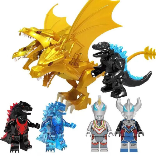 6pcs Ottoman Godzilla building block mini toy suitable fit Lego