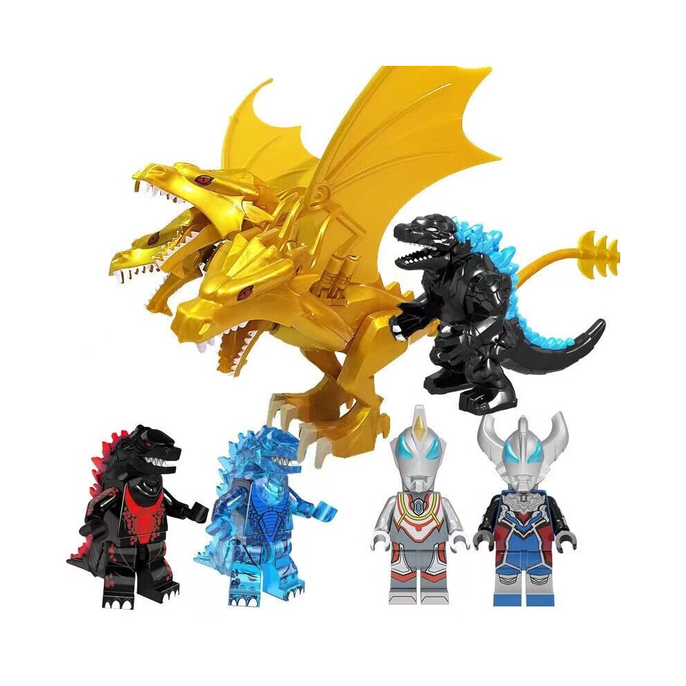 6pcs Ottoman Godzilla building block mini toy suitable fit Lego